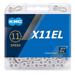 KMC X11el Catena Unisex Adulto, Argento, 118 Link