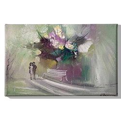 Homemania Parc-Art en Graffiti voor woonkamer, slaapkamer, meerkleurig, 45 x 3 x 70 cm, HM20KNV45 x 70 – 257, polyester, hout