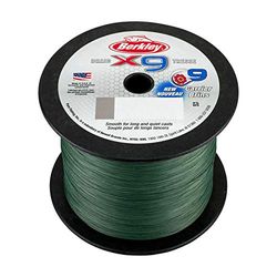 Berkley Unisex's X9 Lo flätad fiskelina, lågvis-grön, 2188yd/29,5 kg