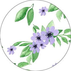 Bonateks, Round Digital Printed Mouse Pad, Non-Slip Base, for Office and Home, Diameter:22cm