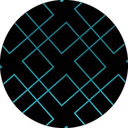 Bonateks, Ronde digitaal bedrukte muismat, antislip onderkant, voor kantoor en thuis, diameter: 22 cm