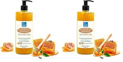 Gel de Propóleo, Unguento de Propoleo, Anti Imperfecciones, Post Depilación Laser, Calmante Heridas, Piel Sensible y Atópica, After Shave Gel, After Sun, Pomada, 500 ml (Paquete de 2)