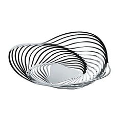 ALESSI, Centro de mesa Trinity, aço 18-10, prateado, 1 cm