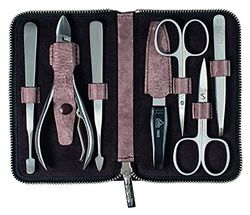 Erbe - Set per manicure con custodia con chiusura lampo, serie Deep Desert