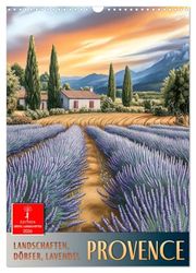 Provence - Landschaften, Dörfer, Lavendel (Wandkalender 2026 DIN A3 hoch), CALVENDO Monatskalender: Eine unvergessliche Reise in eine grandiose Landschaft.