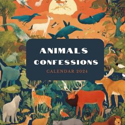 Animals Confessions Calendar 2024: Funny Confessions, Funny Animals Confessions Calendar 2024