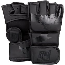 Ringhorns Charger Luvas de MMA, unissexo para adulto, preto/preto, L/XL