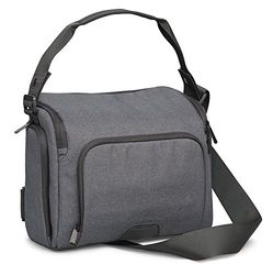 CULLMANN - 99604 - STOCKHOLM Maxima 310 elegante bolsa para câmaras fotográficas DSLR de tamanho médio, cinzento - dimensões internas: 260 x 180 x 120 mm - 850 g de peso - estilo casual