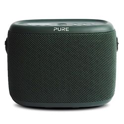 Pure Woodland Altoparlante da esterno con Bluetooth e radio DAB+/FM (impermeabile IP67, portatile, batteria da 14h - perfetto per giardino e campeggio) Verde