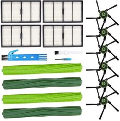 BSDY YQWRFEWYT Reserveonderdelen geschikt voor iRobot Roomba S9 (9150) S9 + S9 Plus (9550) S Series Wi-Fi robotkits (2 rubberen borstels, 4 filters, 6 zijborstels)