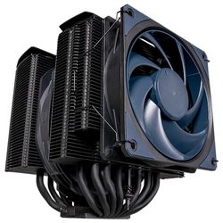 Cooler Master MasterAir MA824 Stealth Refroidisseur CPU, Double Tour, Ventilateurs Push-Pull Mobius 135 & 120, 8 Caloducs Composites Supraconducteurs, Dégagement RAM Complet, Socket Intel & AMD