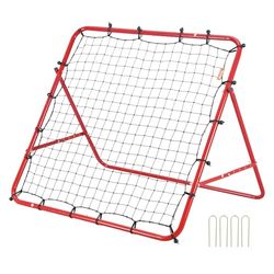 VEVOR Filet de Rebond Football 1x1 m Rebondisseur pour Entraînement Football Portable Angle Réglable Tube en Fer Filet PE Installation Facile Équipement de Sport pour Enfants Adolescents et Tous Ages