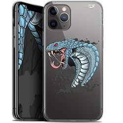 Caseink fodral för Apple iPhone 11 Pro Max (6,5) Gel HD [ tryckt i Frankrike - iPhone 11 Pro Max fodral - mjukt - stötskyddat ] kobra Draw