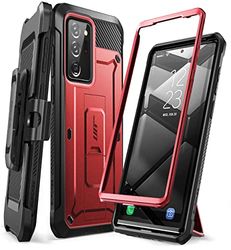 SUPCASE Fodral för Samsung Galaxy Note 20 Ultra [UBPro] Fodral robust hölst er och ställ utan Inbyggt Skärmskydd Skyddande - Röd