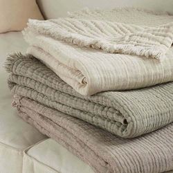 Toison d’or Vellón Dorado Estrela Plaid, 125 cm x 180 cm, tamaño, Natural