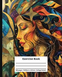 Artistic Elegant Beauty 29: Exercise Book with Classy Artistic Exotic Woman on cover - (19.05 x 23.5 cm, 160 pages, College Ruled)