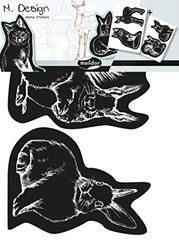 DecoPatch – ad034o – Maildor – Hern Design – Muurstickers – Lot de 2 Kerstmis – 23 x 35 cm – Dieren van het bos