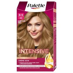 Schwarzkopf - Palette - Coloration Permanente Cheveux - Crème Soin - Couvre 100% des Cheveux Blancs - Tenue 8 semaines - Blond Clair Sablé 386