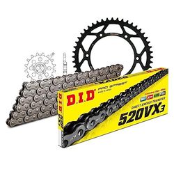 Kettingset DID staal 520VX3 / 114 eindeloos voor Husqvarna CR 250 cc bj. 1995-1998