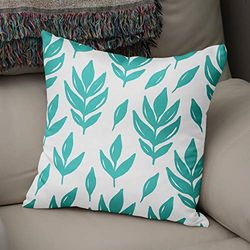BonaMaison Fundas para Cojínes, Turquesa y Blanco Funda de Almohada Silla Oficina Cama Decorativa Moderna Decoración del Hogar Habitación, 43x43 Cm - Diseñado y Fabricado en Turquía