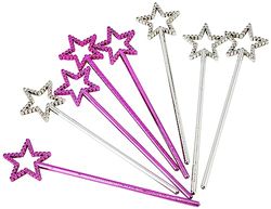 Unique Party 74043 - Mini Star Wands Party Bag Fillers, Pack of 8