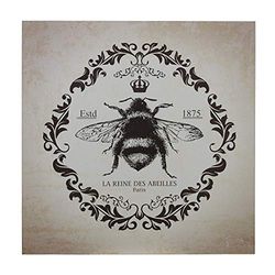 Premier Housewares Queen Bee Wall Plaque - Black
