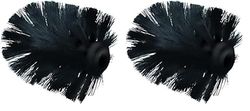 Blue Canyon Plastic Replacement Toilet Brush Head, Black (Pack of 2)