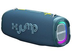 X JUMP XJ 200 Cassa Wireless Portatile Amplificata 90W, Alte Prestazioni, con Funzione TWS, USB, AUX-IN, Microfono Incorporato, Speaker Wireless Resistente all'Acqua Waterproof IPX5, Blu
