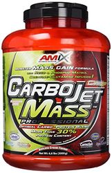 AMIX - Complemento alimentar - Carbojet Mass Professional - carboidratos e proteínas para aumentar a massa muscular - concentrado de proteção de soro - recuperação muscular - sabor chocolate - 3 kg