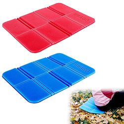 inheming 2 Cojines para Asiento de Camping, Plegables ultraligeros de Espuma EVA, Ahorra Espacio en tu Mochila y Reduce el Peso