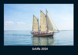 Schiffe 2024 Fotokalender DIN A4: Monatskalender mit Bild-Motiven von Autos, Eisenbahn, Flugzeug und Schiffen