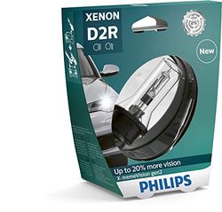 Philips 85126XV2S1 Faróis dianteiros de xenon com lâmpada X-tremeVision gen2 D2R, 1 unidade