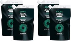 by Amazon, Ricarica gel doccia 3 in 1 Sport da uomo, 2 x 1000 ml (Confezione da 2)