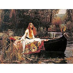 John William Waterhouse De Dame Van Shalott Bewerken Kunst Print Canvas Premium Muur Decor Poster Muurschildering