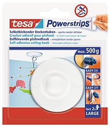 Tesa PowerStrips 1x gancho de techo blanco incl. 2 tiras