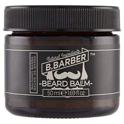 B.BARBER Balsamo Barba Naturale Dermatologicamente Testato, Giallo, 5.5 x 5.5 x 5, 50 Millilitri