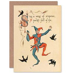 Wee Blue Coo GREETINGS CARD BIRTHDAY GIFT NURSERY RHYME SING SONG SIXPENCE
