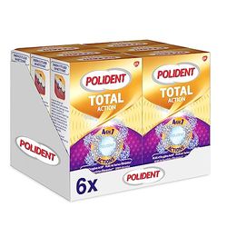 Polident Nettoyant Total Action, Pour Prothèses Dentaires Partielles ou Complètes, Réduit La Formation de Plaque, lot de 6x66 Comprimés