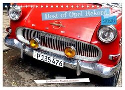 Best of Opel Rekord - Ein Klassiker Made in Germany (Tischkalender 2026 DIN A5 quer), CALVENDO Monatskalender: Der legendäre Opel P1 unterwegs in Kuba