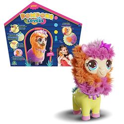 POMPONS LOVERS, Crea i tuoi peluche, con aste Pompon e accessori, modello Lama, Giocattoli per bambini dai 3 anni, GIOCHI PREZIOSI, RUP006
