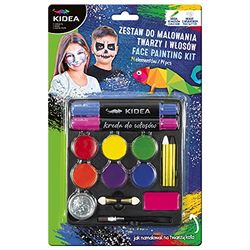 KIT DE PINTURA FACIAL Y CABELLO 14 UNIDADES KIDEA