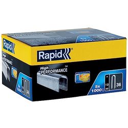 Rapid 36/10mm DP Galva Pack de 5 boîtes de 1000 Agrafes