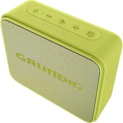 GRUNDIG GBT Jam+ Lime Enceinte Bluetooth 5.0 3,5 W RMS, jusqu'à 30 m de portée, jusqu'à 30 Heures d'autonomie, Batterie Externe et Fonction Mains Libres, étanche IPX7, Vert