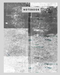 8" x 10" Notebook - lined paper - 106 pages - Abstract print 5: Blank lined white paper, High quality gloss paperback cover By Elizabeth Banks