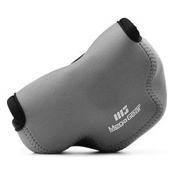 MegaGear MG1357 para Olympus OM-D E-M10 Mark III, E-M10 Mark II (14-42 mm EZ Lens) estojo de câmara ultra leve, de neoprene - cinzento