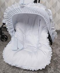 Babyline Madrass grupp 0 med kondel och filt Line Celeste sele för unisex barnvagn