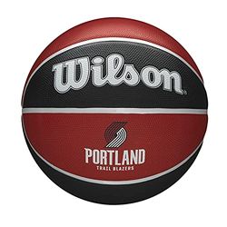 Wilson Basketball, NBA Team Tribute Model, PORTLAND TRAIL BLAZERS, Outdoor, Rubber, Size: 7