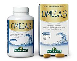 Naturando - Omega 3 100 Cápsulas - Complemento Alimenticio Para La Función Cardiaca, Cerebral Y Visual