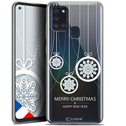 Caseink Cover per Samsung Galaxy A21S (6.5), in gel, motivo HD, stampata in Francia, collezione natalizia, design con palloncini, morbida, ultra sottile, per Samsung Galaxy A21S