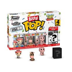 Funko Bitty POP! Toy Storyoch en överraskning Mystery Mini Figur - 0,9 tum (2,2 cm) - Disney Pixar: Toy Story Samlarobjekt - Stapelbar displayhylla ingår - Presentidé - Partypåsar Strumpa